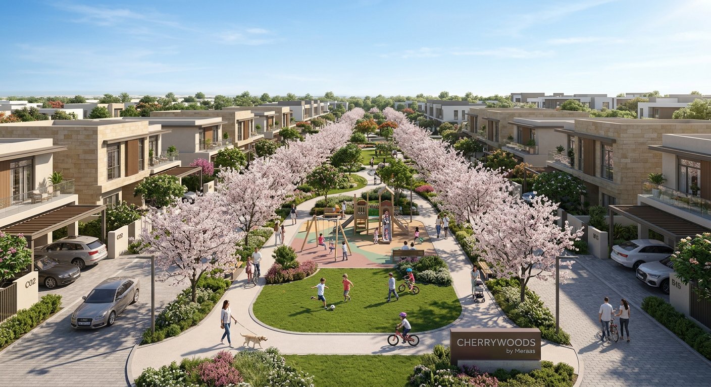 Cherrywoods by Meraas | Luxury Townhouses in Dubailand