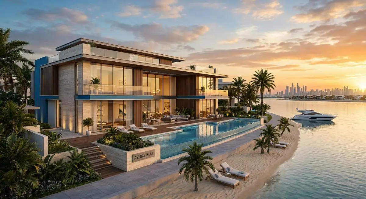 Azure Blue Villas – Waterfront Luxury at Palm Jebel Ali